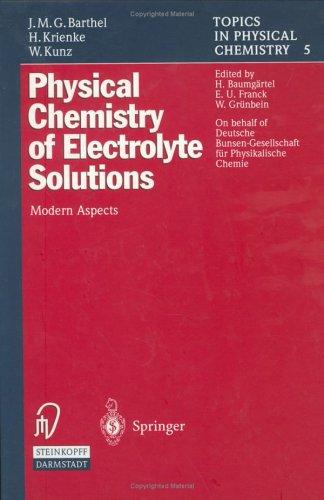 Cover for Physical chemistry of electrolyte solutions