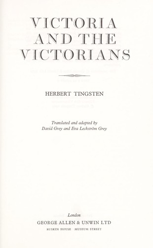 Cover for Victoria and the Victorians