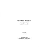 Cover for Defending the Earth