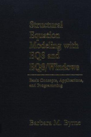 Cover for Structural equation modeling with EQS and EQS/Windows