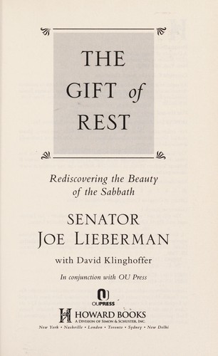 Cover for The gift of rest