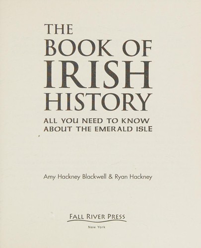 Cover for The book of Irish history