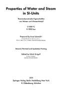 Cover for Properties of Water and Steam in SI-Units