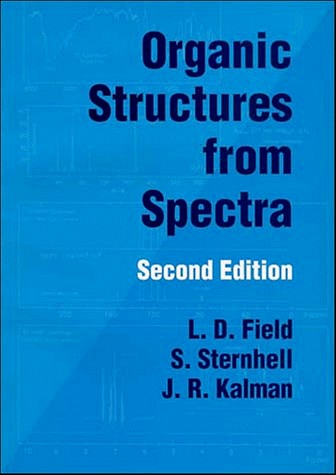Cover for Organic structures from spectra