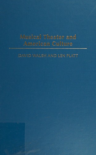 Cover for Musical theater and American culture