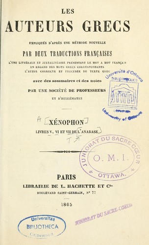 Cover for L'Anabase