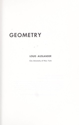 Cover for Differential geometry.