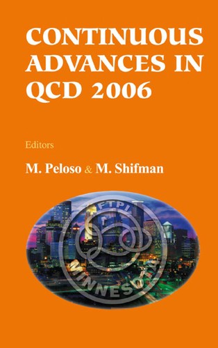 Cover for Continuous Advances In Qcd 2006