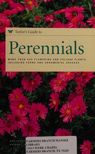 Cover for Taylor's guide to perennials