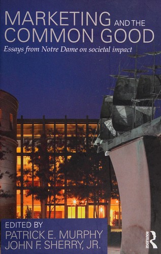 Cover for Marketing and the Common Good