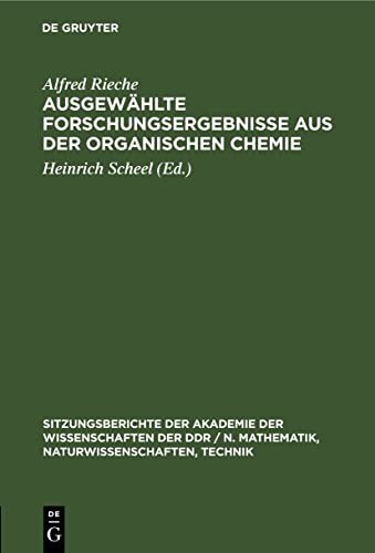Cover for Ausgewählte Forschungsergebnisse Aus der Organischen Chemie