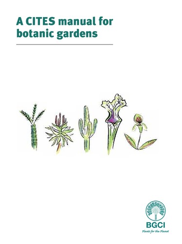 Cover for A CITES manual for botanic gardens