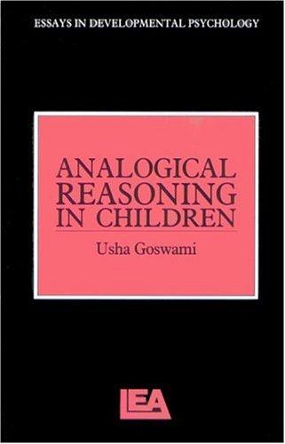 Cover for Analogical Reasoning In Children (Essays in Developmental Psychology)