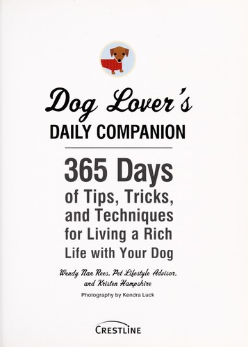 Cover for Dog lover's daily companion