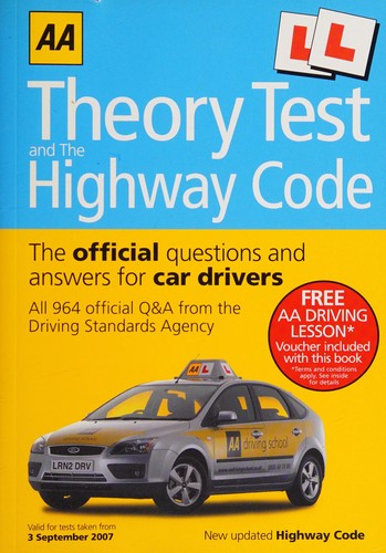 Cover for AA theory test and the highway code