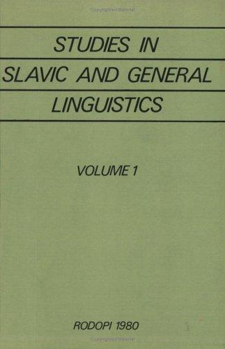 Cover for Studies in Slavic and General Linguistics