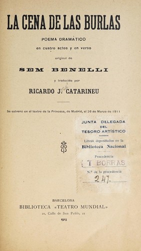 Cover for La cena de las burlas