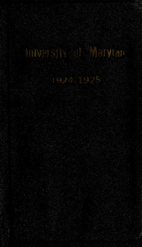 Cover for The Handbook of the University of Maryland
