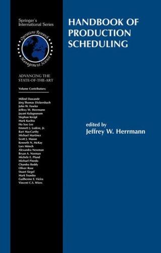 Cover for Handbook of Production Scheduling