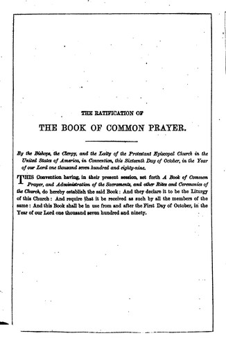 Cover for The Book of Common Prayer, and Administration of the Sacraments; and Other ...