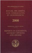 Cover for Bound Volumes (Reports of Judgments, Advisory Opinions & Orders - International Court of Justice)