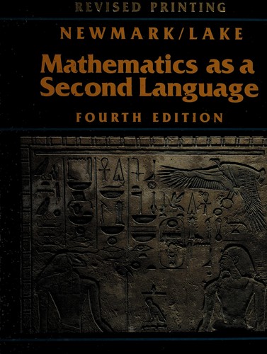 Cover for Mathematics as a second language