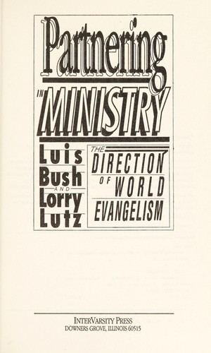 Cover for Partnering in ministry