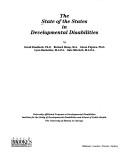 Cover for The State of the states in developmental disabilities