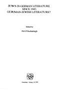 Cover for Jews in German literature since 1945