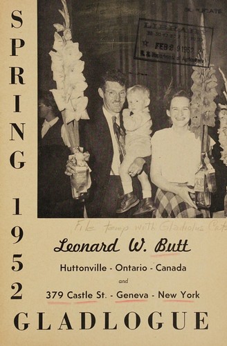 Cover for Gladalogue, spring 1952