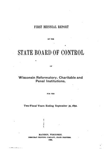 Cover for Biennial Report