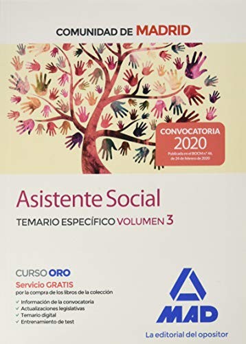 Cover for Asistente social de la Comunidad de Madrid. Temario específico Volumen 3