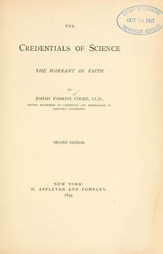 Cover for The credentials of science