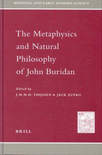 Cover for The metaphysics and natural philosophy of John Buridan