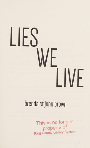 Cover for Lies we live