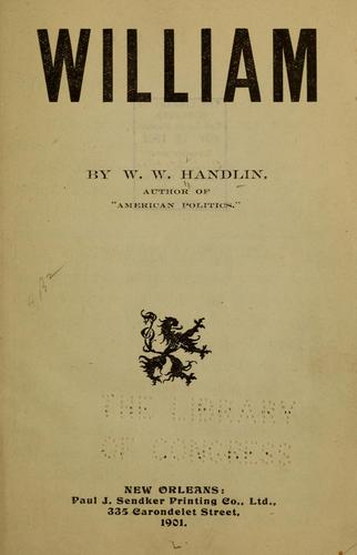 Cover for William.