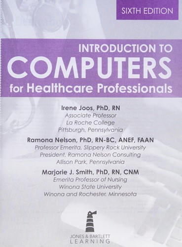 Cover for Introduction to Computers for Healthcare Professionals