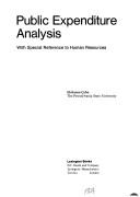 Cover for Public expenditure analysis