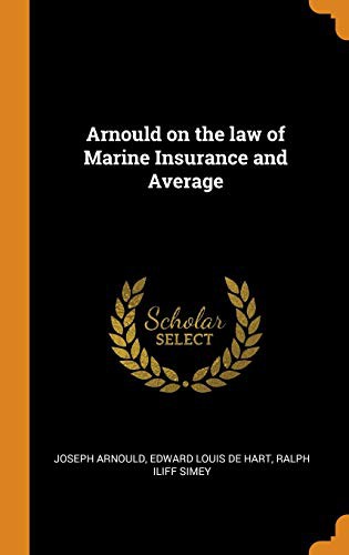 Cover for Arnould on the law of Marine Insurance and Average