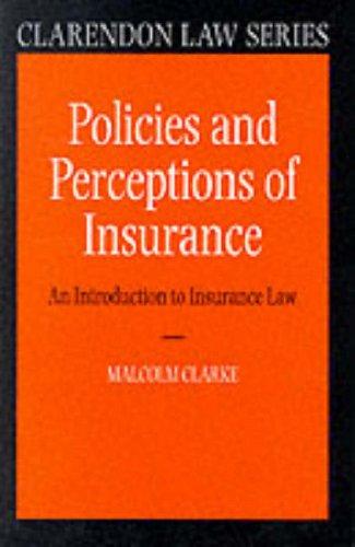 Cover for Policies and perceptions of insurance