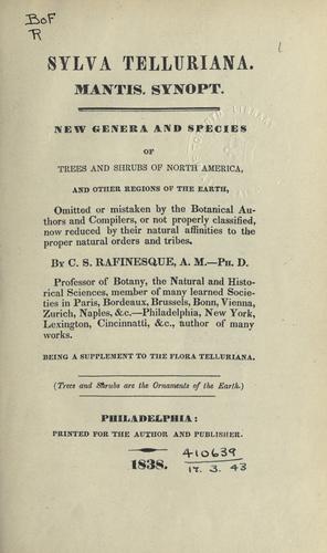 Cover for Sylva telluriana.