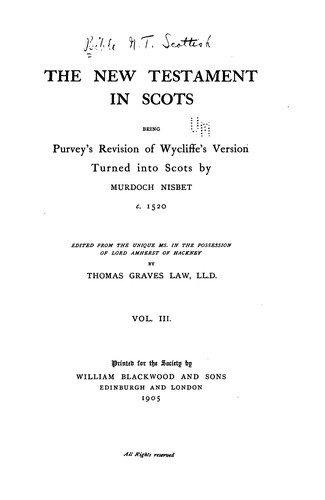 Cover for Scot. Text S.