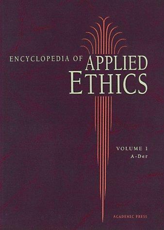 Cover for Encyclopedia of applied ethics