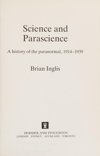 Cover for Science and parascience