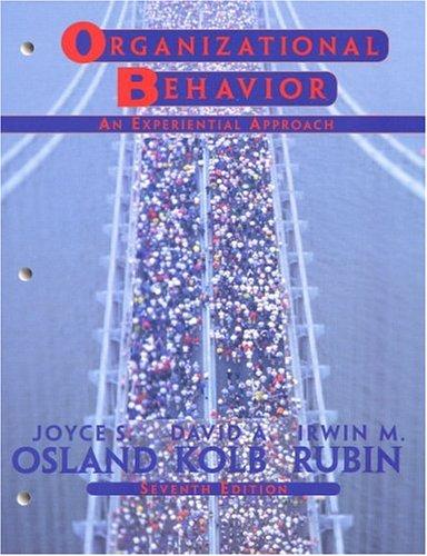 Cover for Organizational behavior