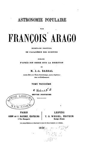 Cover for Oeuvres complètes de François Arago