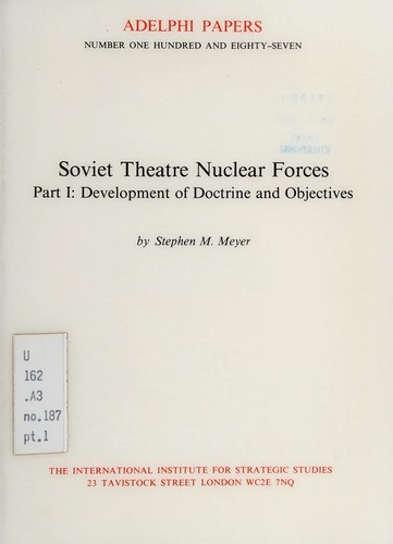 Cover for Soviet theatre nuclear forces