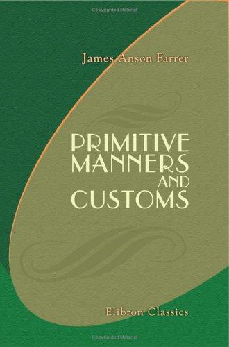 Cover for Primitive Manners and Customs