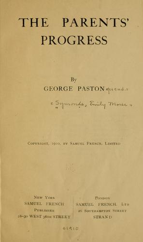 Cover for The parents' progress