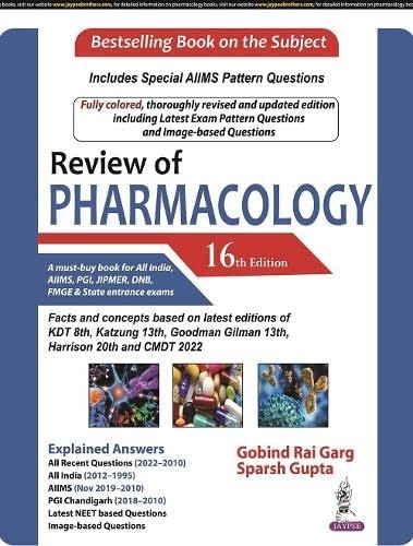 Cover for Review of Pharmacology
